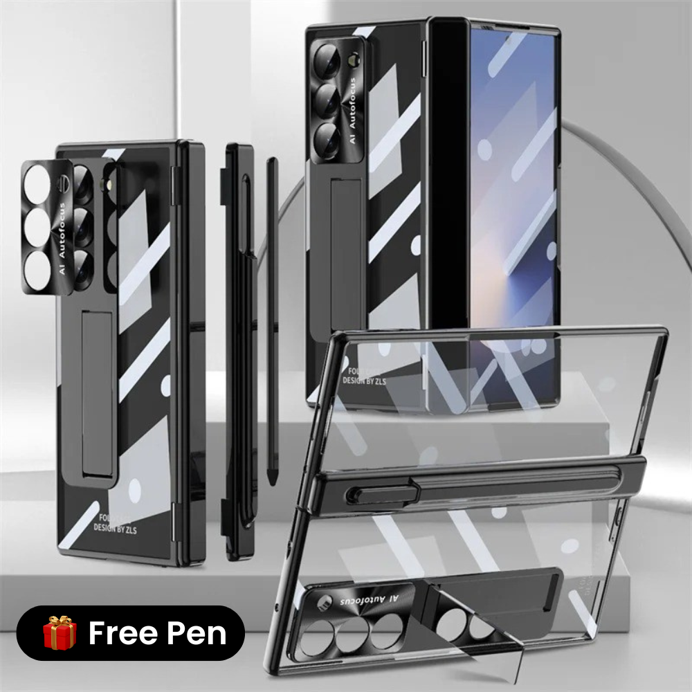 Transparent Kickstand Full Protection Case For Z Fold 6/5/4 Series