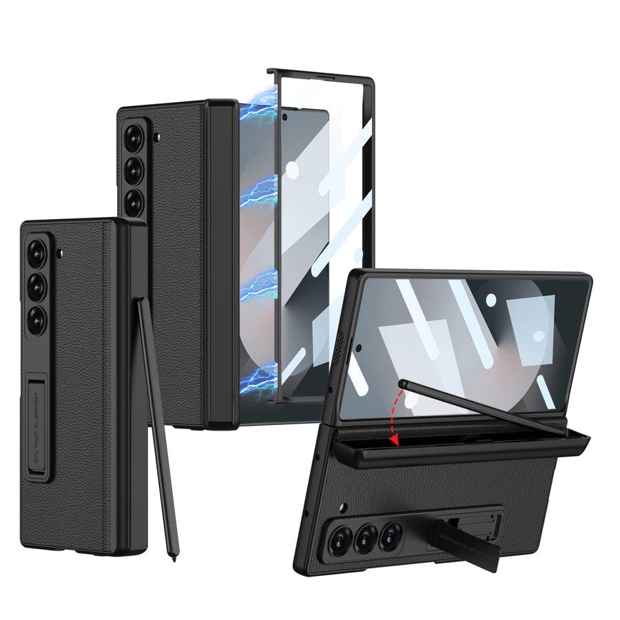 360 Magnetic Slim Bracket Case with Pen Holder For Samsung Galaxy Z Fold Series