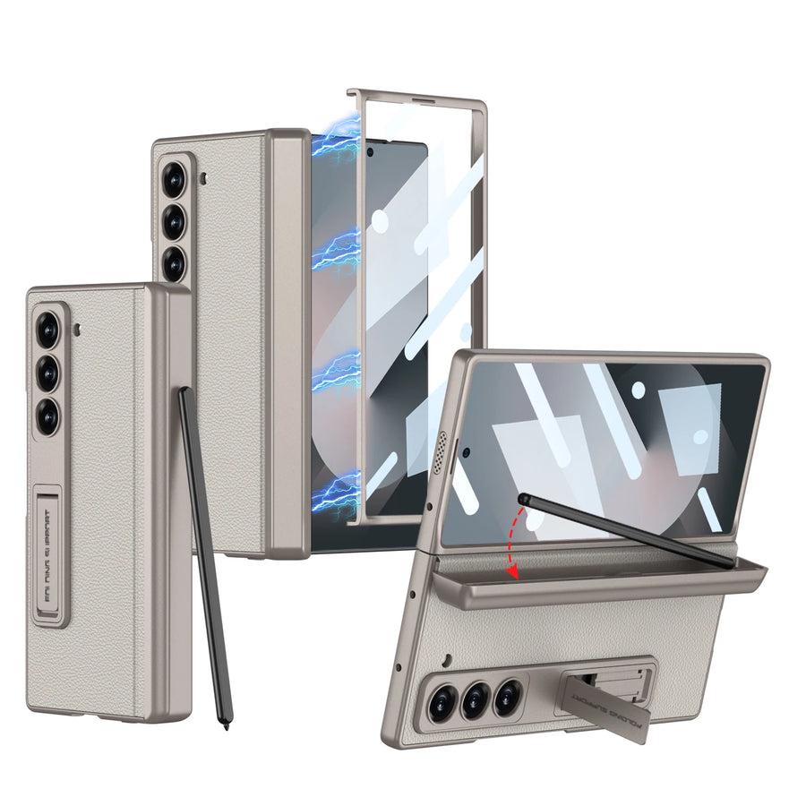 360 Magnetic Slim Bracket Case with Pen Holder For Samsung Galaxy Z Fold Series