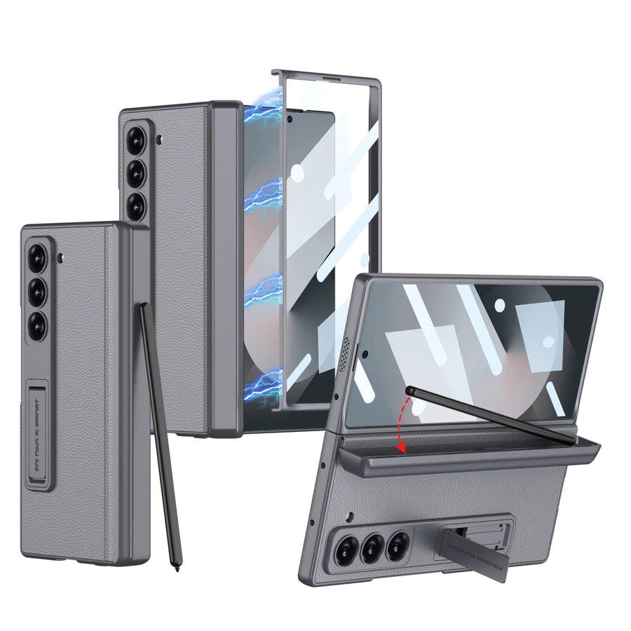 360 Magnetic Slim Bracket Case with Pen Holder For Samsung Galaxy Z Fold Series