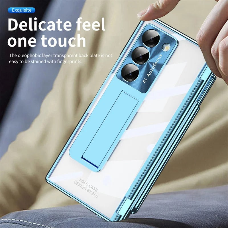 Transparent Kickstand Full Protection Case For Z Fold 6/5/4 Series