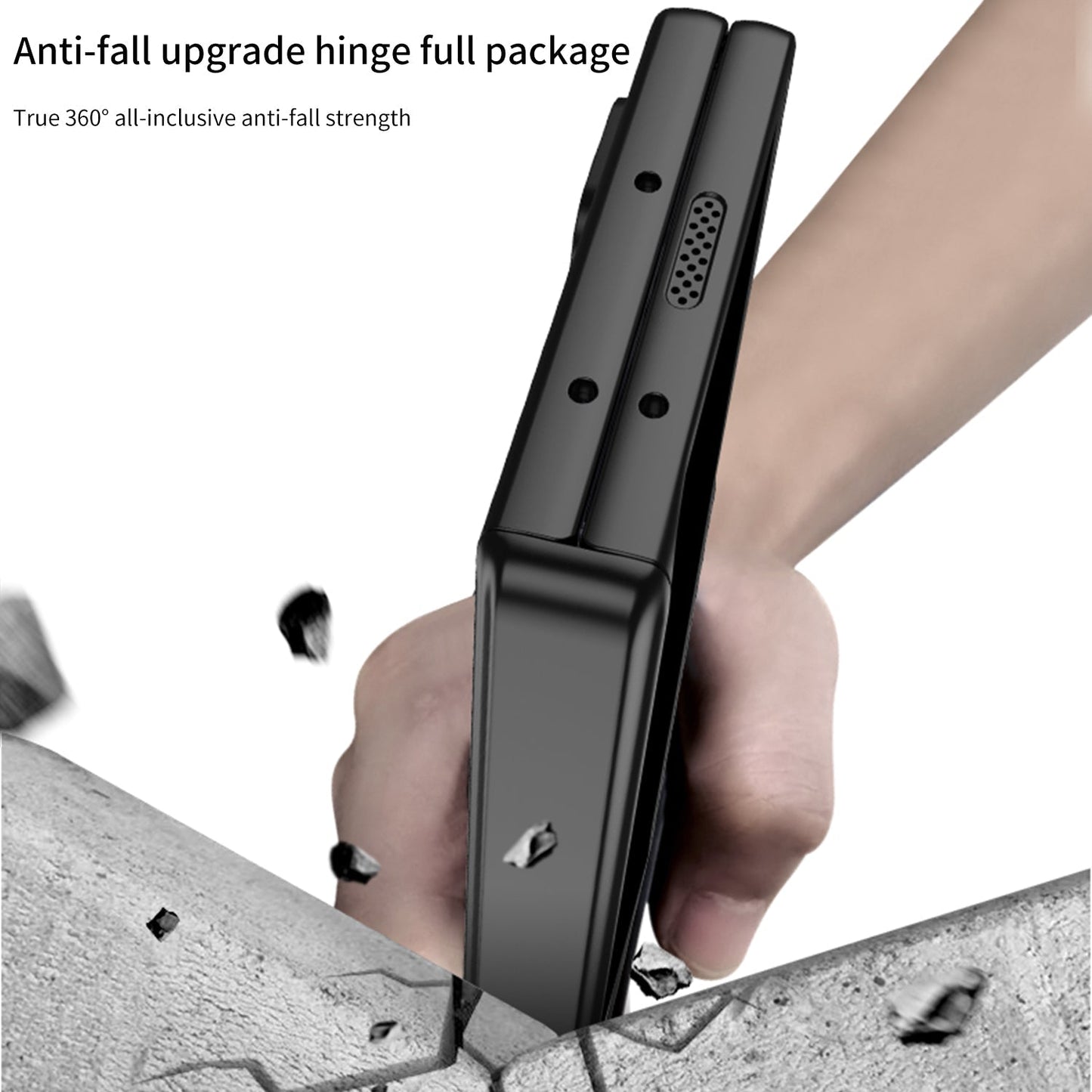 MagnaGuard Magnetic Hinge Hidden Bracket Case for Galaxy Z Fold 6/5/4 - with Anti-Peep Screen Protector