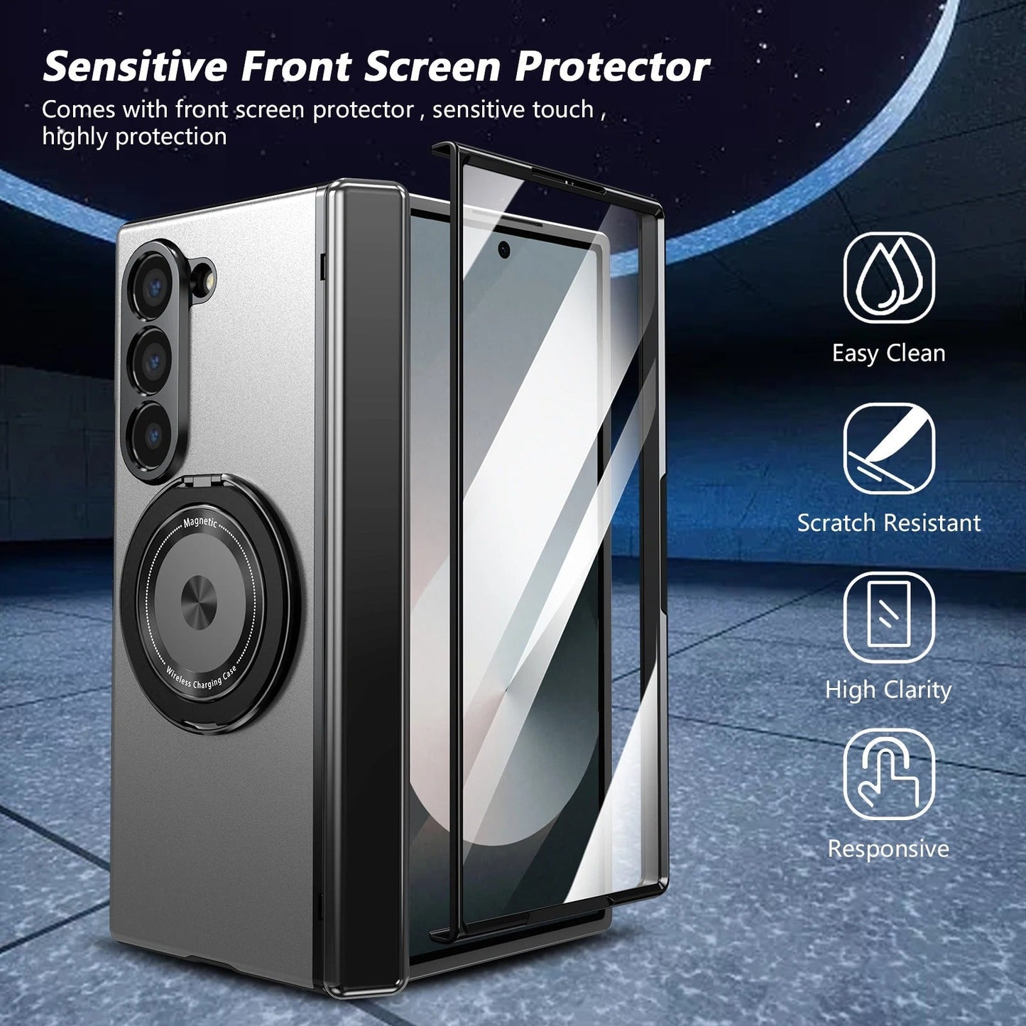 FortiRing MagSafe Case for Galaxy Z Fold 8 Ultra, 8 Wide, 7, 6, 5 & 4