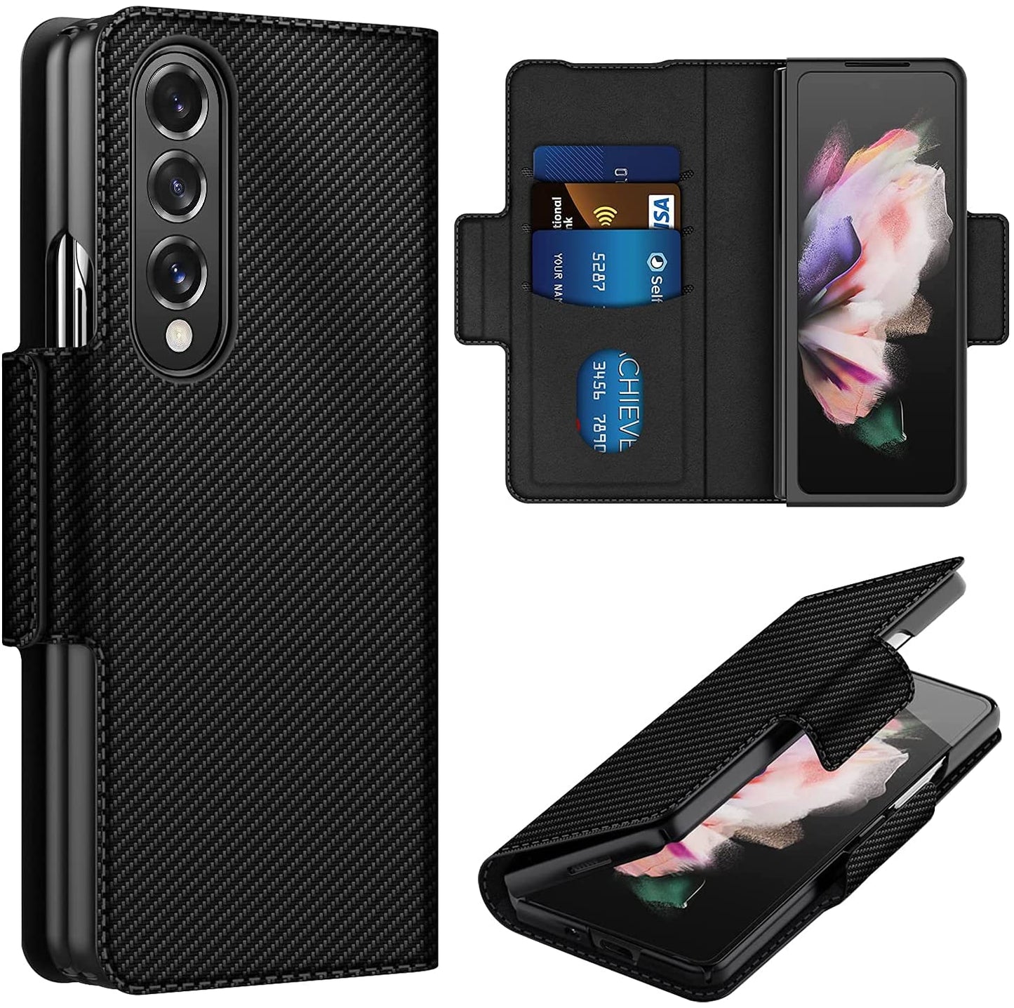 Luxury Flip Wallet Case  (+Free pen)