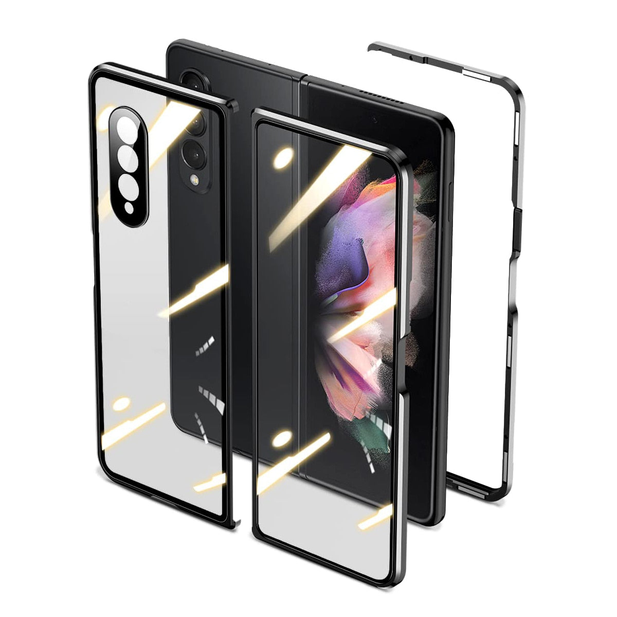 Magnetic Double Sided Glass Case for Samsung Galaxy Z Fold 3