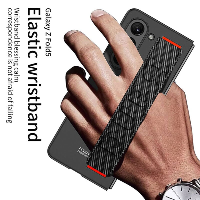 Shockproof Wrist Band Matte Case for Samsung Galaxy Z Fold 5