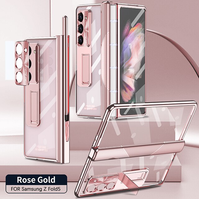 Transparent Kickstand Full Protection Case For Z Fold 5 Series