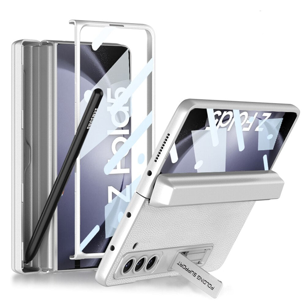 360 Magnetic Slim Bracket Case with Pen Holder For Samsung Galaxy Z Fold 5