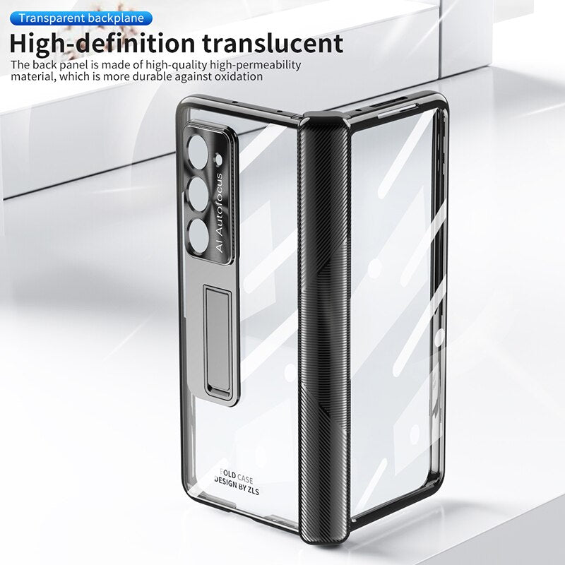 Transparent Kickstand Full Protection Case For Z Fold 5 Series