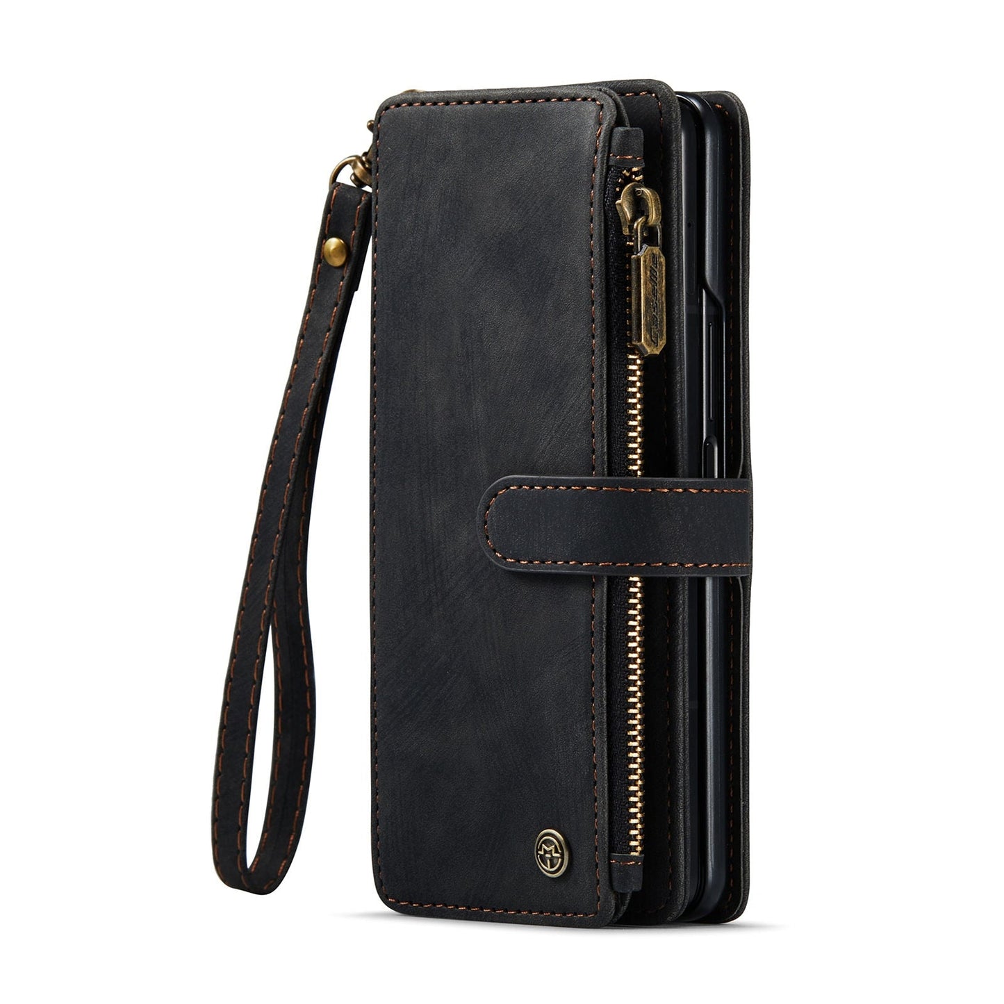 Leather Zipper Wallet Case for Samsung Galaxy Z Fold 5