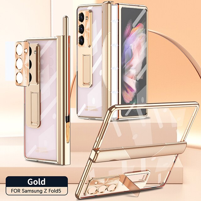 Transparent Kickstand Full Protection Case For Z Fold 5 Series