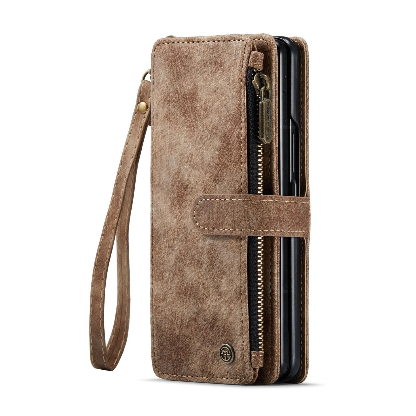 Leather Zipper Wallet Case for Samsung Galaxy Z Fold 5