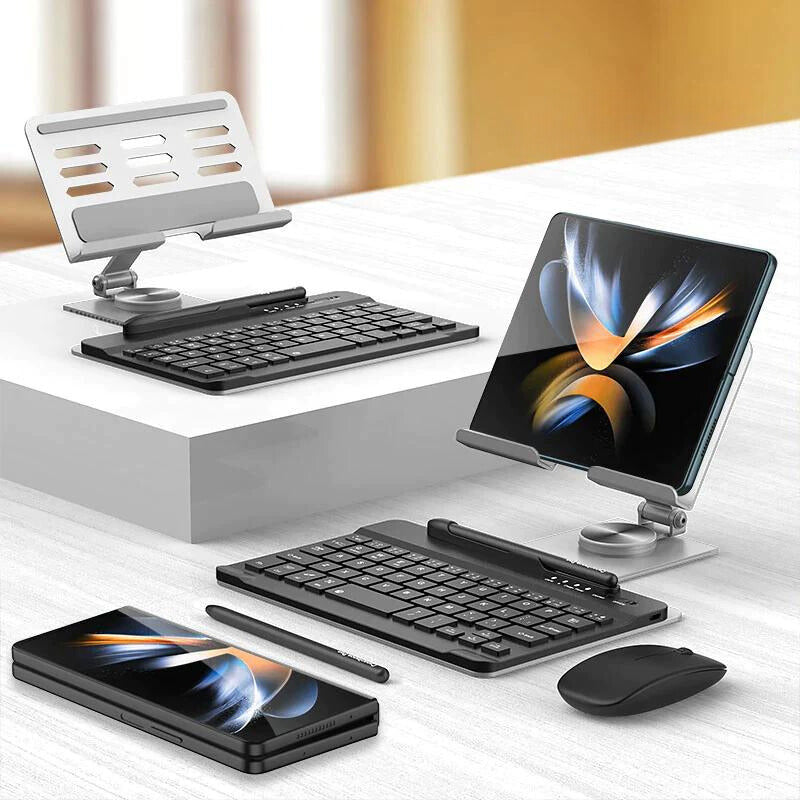 Desk Stand and Bluetooth Keyboard Combo for Z Fold Series